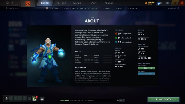 Dota 2 Hero Stories (Zeus)