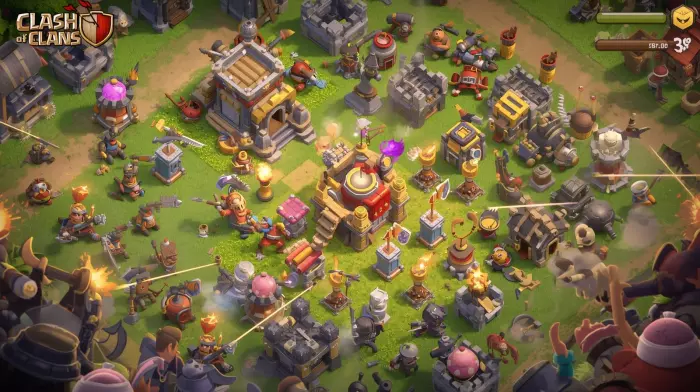What happens when you get attacked in clash of clans