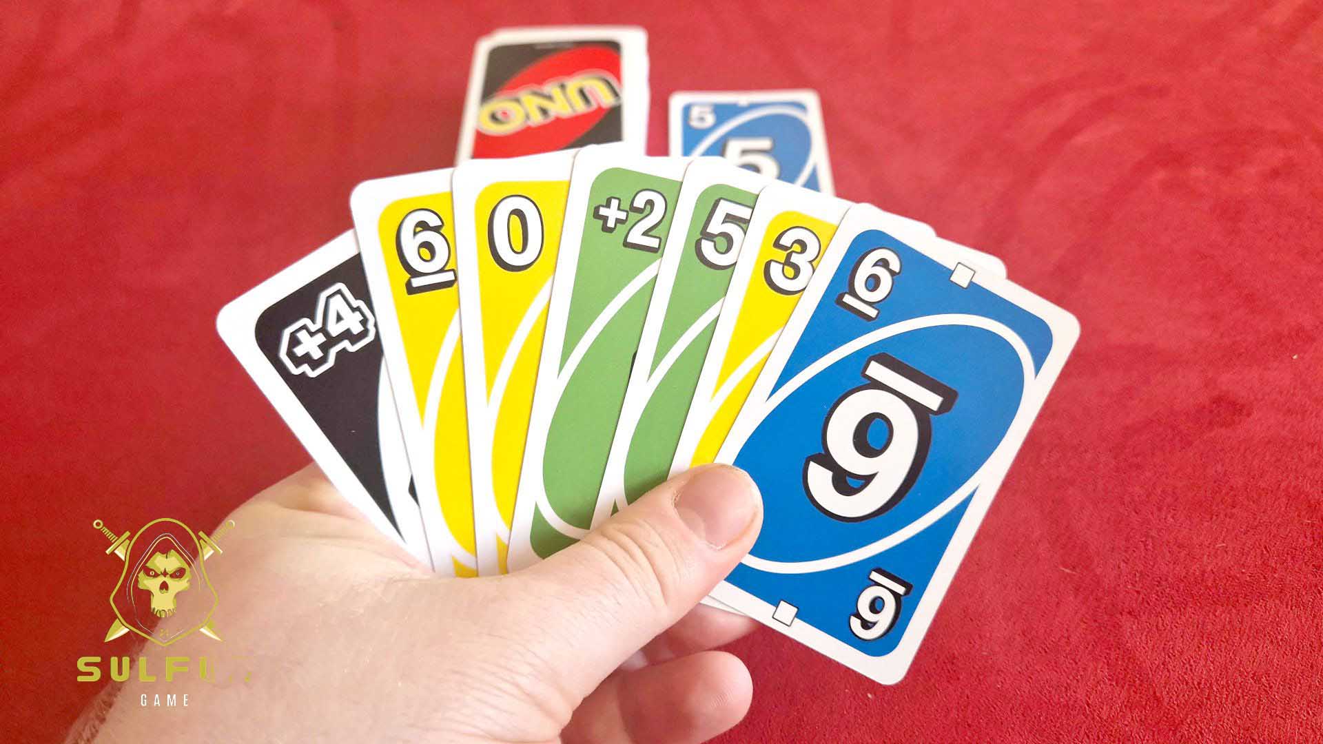 Uno cards in hand